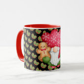 Mistletoe Gnome Anpassungsfarbe Tasse (Vorderseite Links)