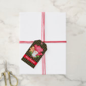 Mistletoe Gnome passen Farbe und Text an Geschenkanhänger (Mit Garn)