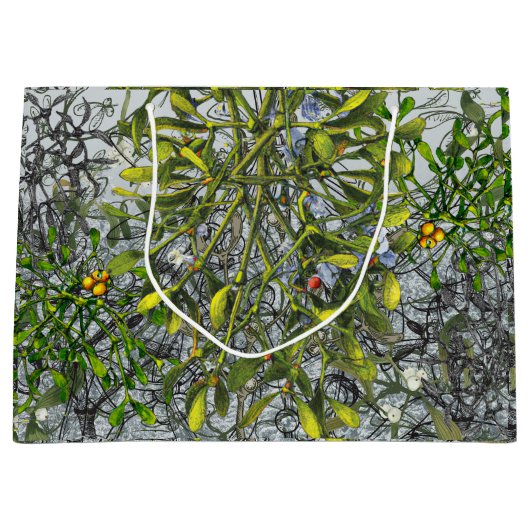 Mistletoe Große Geschenktüte (Vorderseite)