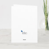 Mistletoe grüne Weihnachtsbaum saisonale Karte rot (Rückseite)