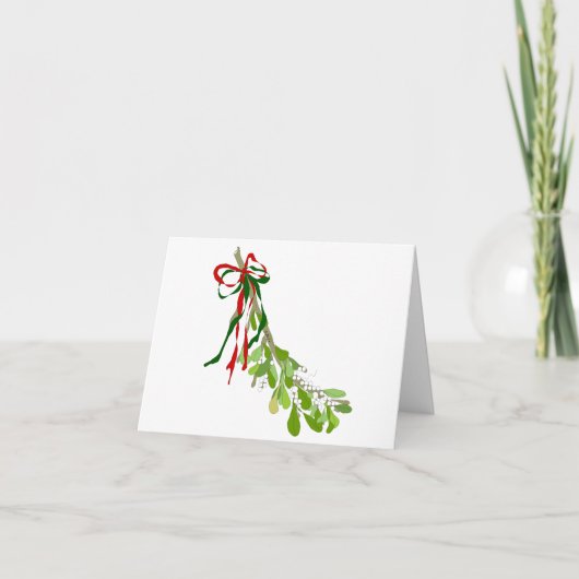 Mistletoe Grußkarte Karte (Vorderseite)