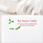 Mistletoe Holiday Address Label (Insitu)