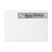 Mistletoe Holiday Address Label (Rückseite)