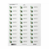 Mistletoe Holiday Address Labels (Vorne)