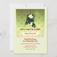 Mistletoe Holiday Einladung