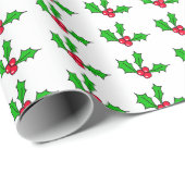 Mistletoe Holiday Festivals Weihnachten Geschenkpapier (Rolleneckpunkt)