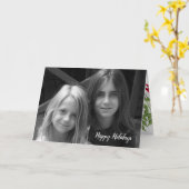 Mistletoe Holiday Folding Foto Card Karte (Gelbe Blume)