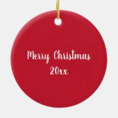 Mistletoe Holiday Keramik Ornament (Hinten)