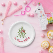 Mistletoe Holiday Paper Tellers 7" Pappteller (Party)