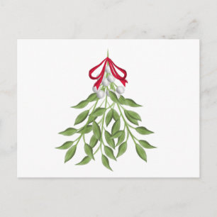 Mistletoe Holiday Postkarte