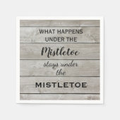 Mistletoe Holiday Serviette (Vorderseite)