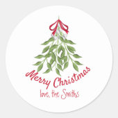 Mistletoe Holiday Sticker (Vorderseite)