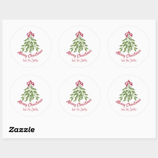Mistletoe Holiday Sticker (Blatt)