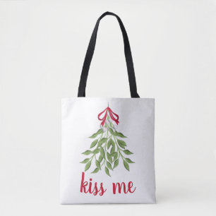 Mistletoe Holiday Tote Bag Tasche