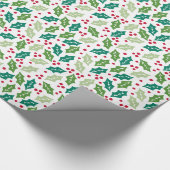 Mistletoe Holiday Wrapping Paper Geschenkpapier (Ecke)
