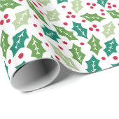 Mistletoe Holiday Wrapping Paper Geschenkpapier (Rolleneckpunkt)