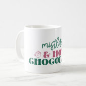 Mistletoe & Hot Chocolate - Weihnachten Kaffeetasse (Vorderseite Links)