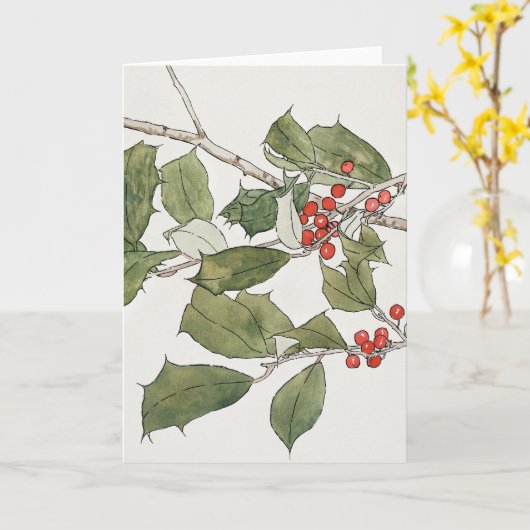 Mistletoe Karte (Gelbe Blume)