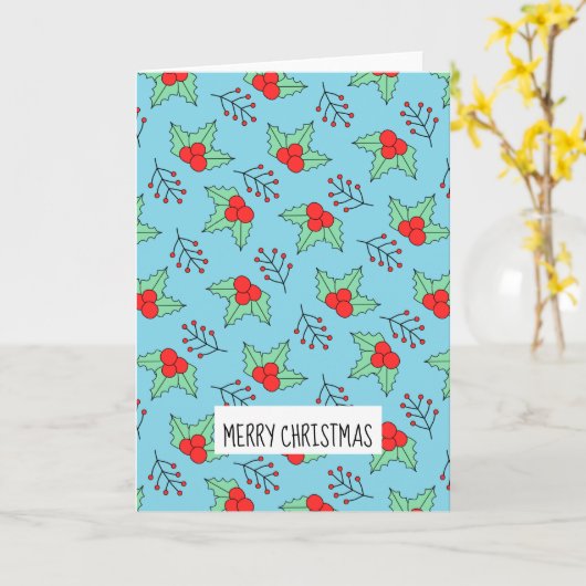 Mistletoe Karte (Gelbe Blume)