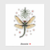 Mistletoe Kiss Dragonfly Aufkleber (Blatt)