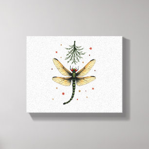 Mistletoe Kiss Dragonfly Leinwanddruck