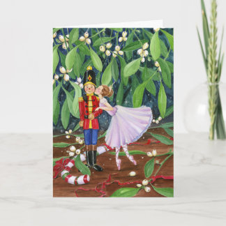 Mistletoe Kiss Feiertagskarte