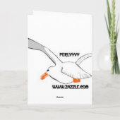 Mistletoe Kisses Feiertagskarte (Rückseite)