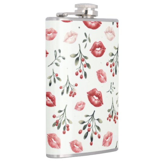 Mistletoe Kisses Flachmann (Rechts)