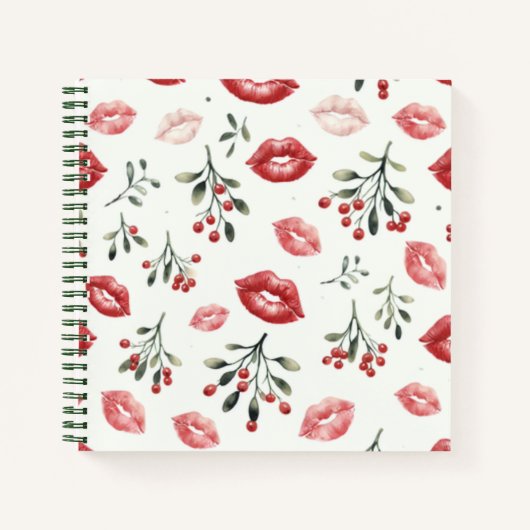 Mistletoe Kisses Notizblock (Vorderseite)