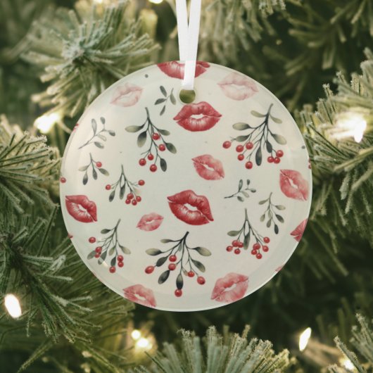 Mistletoe Kisses Ornament Aus Glas (InSitu)