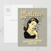 Mistletoe: Küssen unter Bush seit 1378 Postkarte (Vorne/Hinten)