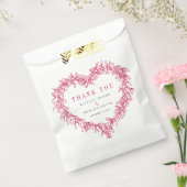 Mistletoe line Art Red White Hochzeit vielen Dank Geschenktütchen (Versiegelt)