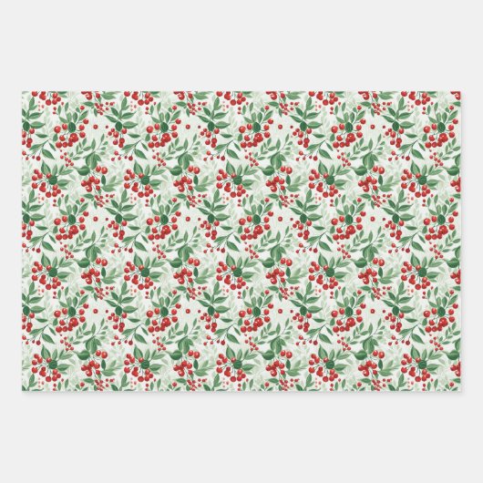 Mistletoe Magic Wrapping Paper Geschenkpapier Set (Vorderseite)