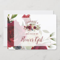 Mistletoe Manor Be My Flower Girl Vorschlag Card