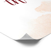 Mistletoe Manor Cards & Gifts Wedding Table Sign Poster (Ecke)