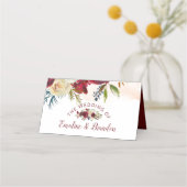 Mistletoe Manor Chic Seating Wedding Tischnummer Platzkarte (Rückseite)