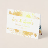 Mistletoe Manor Chic Vielen Dank für Ihre Hochzeit Folienkarte (Vorderseite)