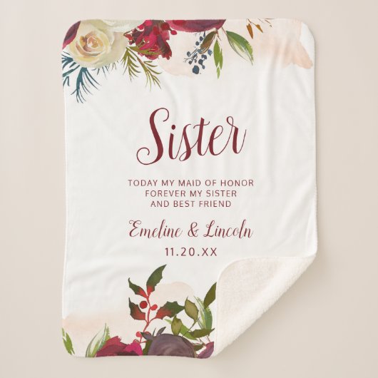 Mistletoe Manor Chic zum Zitat von Schwester Heart Sherpadecke (Vorderseite)