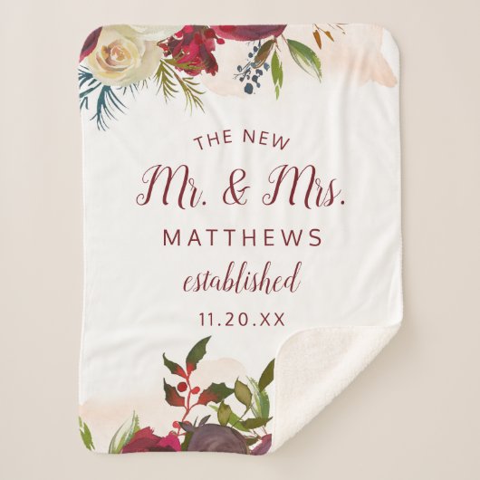 Mistletoe Manor Der neue Mr. & Mrs. Newlyweds Sherpadecke (Vorderseite)