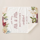 Mistletoe Manor Der neue Mr. & Mrs. Newlyweds Sherpadecke (Vorderseite (Horizontal))