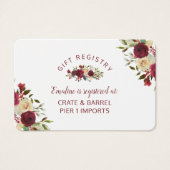 Mistletoe Manor Duschgeschenk Registrierungskarte (Vorderseite)