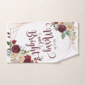Mistletoe Manor Floral Ließ uns fröhlich und hell Badhandtuch Set (Handtuch)