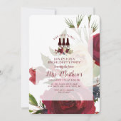 Mistletoe Manor Pop Fizz Clink Junggeselinnen-Absc Einladung (Vorderseite)