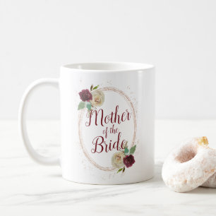 Mistletoe Manor Rose Gold Oval Mutter der Braut Kaffeetasse