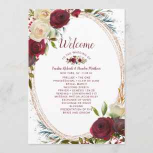 Mistletoe Manor Rose Gold Oval Programm