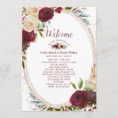Mistletoe Manor Rose Gold Oval Programm (Vorderseite)