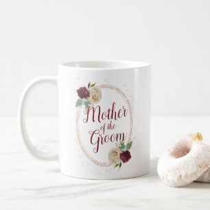 Mistletoe Manor Roségold Oval Mutter des Bräutigam Kaffeetasse