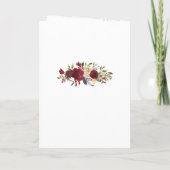 Mistletoe Manor Watercolor Blumenzeremonie Programm (Rückseite)