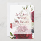 Mistletoe Manor Watercolor Wedding Brautparty Einladung (Vorderseite)