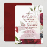 Mistletoe Manor Watercolor Wedding Brautparty